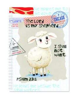 Schrijfdagboek softcover Lord is my shepherd