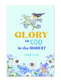 Notitieboek Glory to God Luk. 2:14  