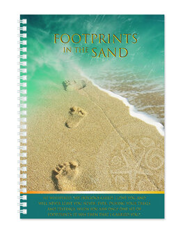 Schrijfdagboek softcover Footprints