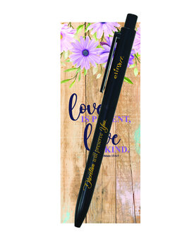 Gel pen met boekenlegger Discretion will preserve you  