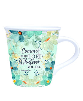 Mok floral Commit tot the Lord