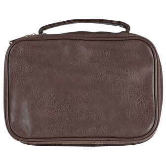 Bijbelhoes XL Saved By Grace bruin