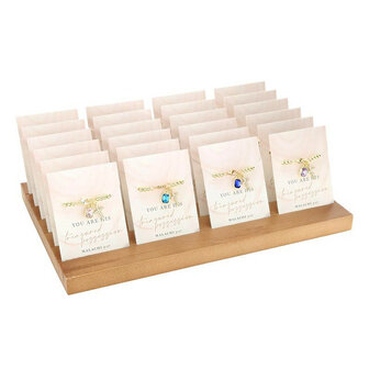 Display Edelsteen armbanden verguld assortie kleuren