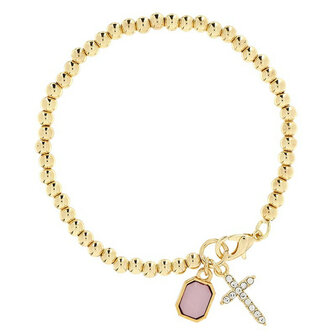 Display Edelsteen armbanden verguld assortie kleuren