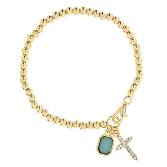 Display Edelsteen armbanden verguld assortie kleuren