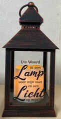 Laterne LED Uw Woord is een lamp