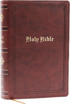 NKJV - Giant Print, Personal size,  Brown , Leathersoft  