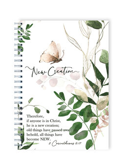 Schrijfdagboek spiraal New creation