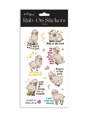 Rub-on-stickers Lambs