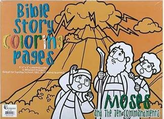 Kleurplaten voor kinderen 3 sets - Mozes, Noach & Zacheus