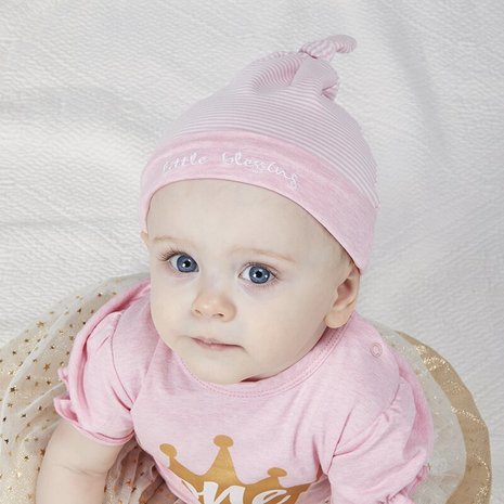 Babymütze 0-3 Monate Rosa – Little Blessing