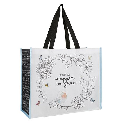 Laminated Tote Bag- Wrapped in Grace