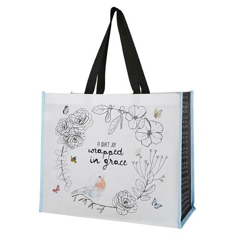 Laminated Tote Bag- Wrapped in Grace