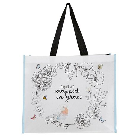 Laminated Tote Bag- Wrapped in Grace