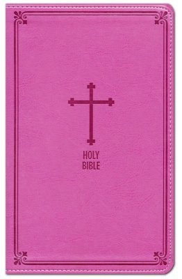 Pink, Imitation Leather NKJV - Deluxe Gift Bible
