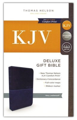 Blue, Imitation Leather KJV - Deluxe Gift Bible