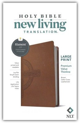 Brown, Soft Leatherlook NLT - LP Premium Value Thinline Bible