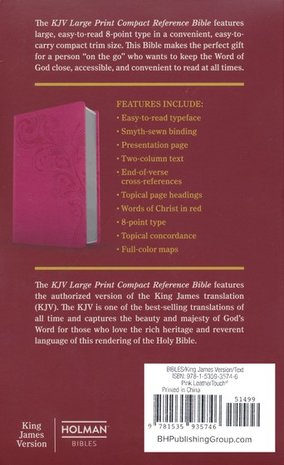 Pink, Leathertouch KJV - LP Compact Bible 