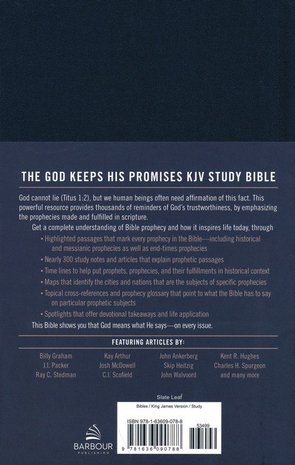 KJV - Study Bible - God keeps His promise   Blue, Hardcover 