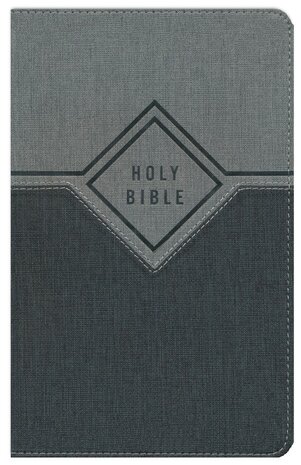 Black/Grey, Leathersoft - NIV Premium Gift Bible - Index