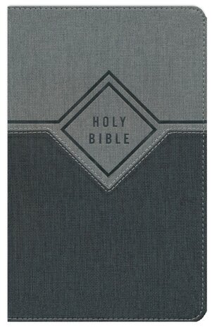 NIV Premium Gift Bible - Index   Black/Grey, Leathersoft