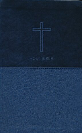 Blue, imitation leather - NKJV Value Thinline Bible