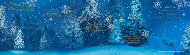Fünf-Paneel-Weihnachtskarten (18) Snowflake