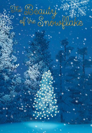 Fünf-Paneel-Weihnachtskarten (18) Snowflake