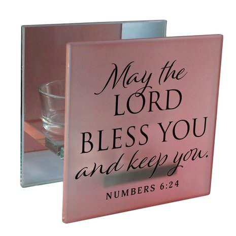 Tealight holder  May the Lord bless you