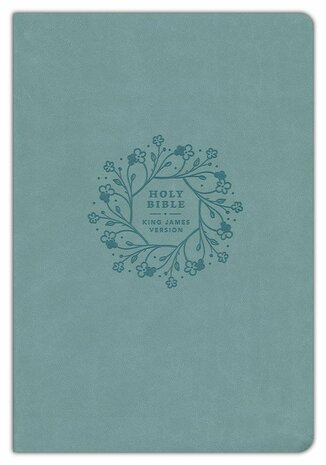 Teal, Leatherlike  KJV - Large Print Thinline Bible