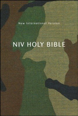 NIV Compact Bible  Green Camouflage Softcover