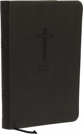 KJV, Value Thinline Bible, Large Print, Leathersoft, Black, Red Letter, Comfort Print