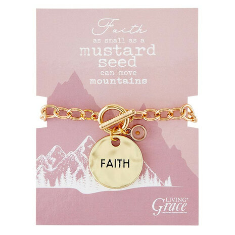 Bracelet Faith musterd seed