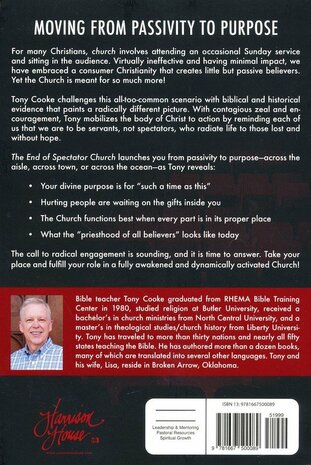 The End of Spectator Church: Answering God's Call to Full Engagement (Paperback) Cooke, Tony 