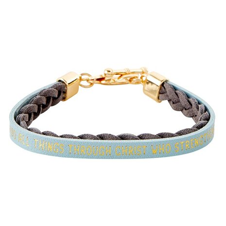 Armband wrapped in love Grau