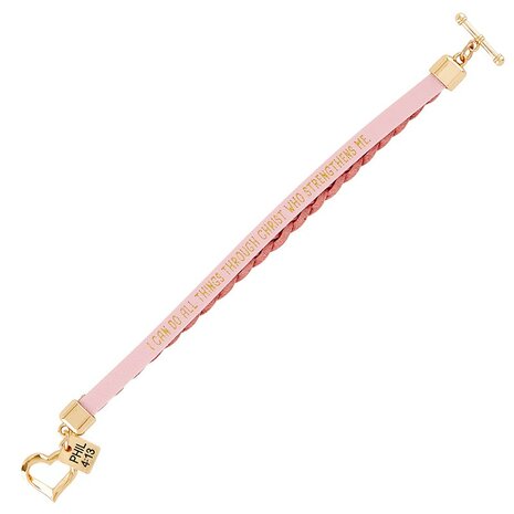 Armband wrapped in love roze