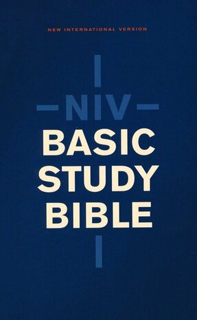 NIV Basic Study Bible, Economy Edition--paperback, blue