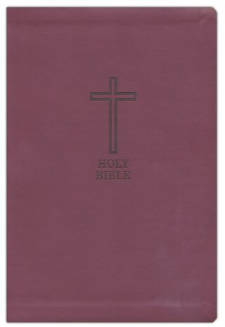 KJV, Value Thinline Bible, Large Print, Imitation Leather, Burgundy, Red Letter Edition