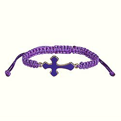 Bracelet flared cross nylon (set3) 
