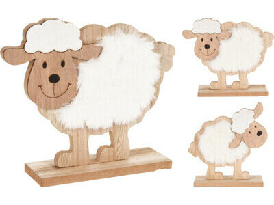 Deco sheep standing 16cm