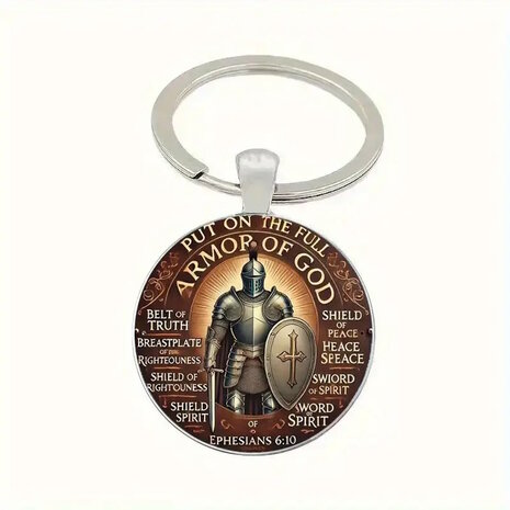  Sleutelhanger metaal/epoxy Armor of God