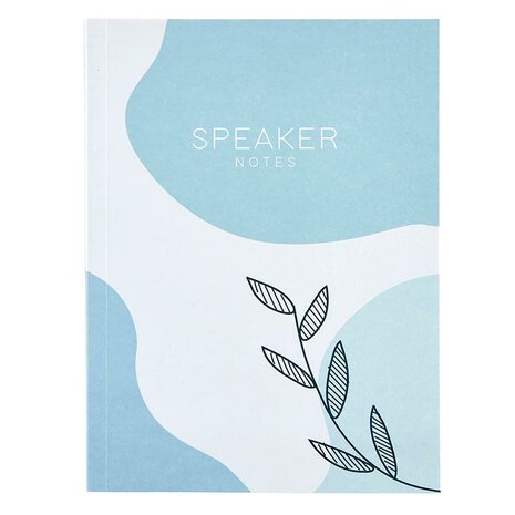 Notitieboek sprekers blauw/groen