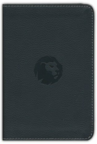 NLT Compact Bible, Filament-Enabled Edition (Leatherlike, Regal Lion Black, Red Letter)