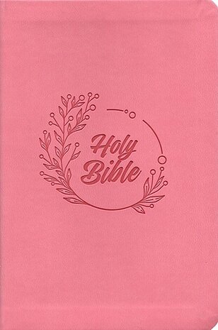 KJV Compact Bible, Value Edition--soft leather-look, soft pink