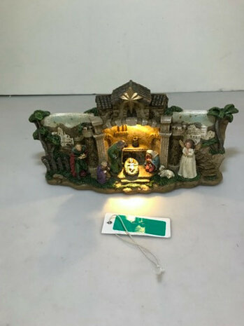 Kerststal met LED licht