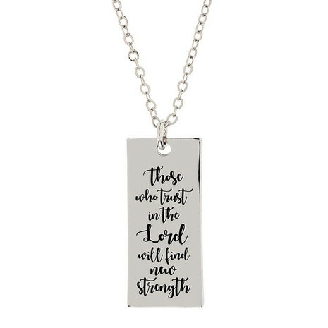 Hanger met ketting Those who trust in the Lord 