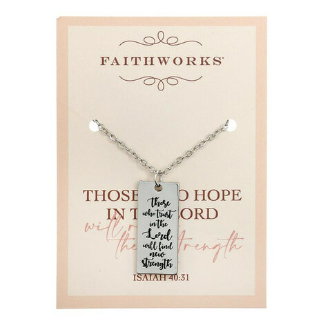 Hanger met ketting Those who trust in the Lord 