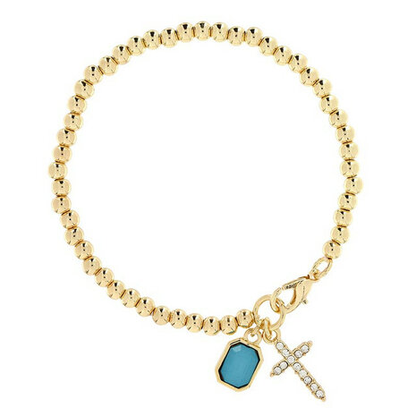 Display Edelsteen armbanden verguld assortie kleuren