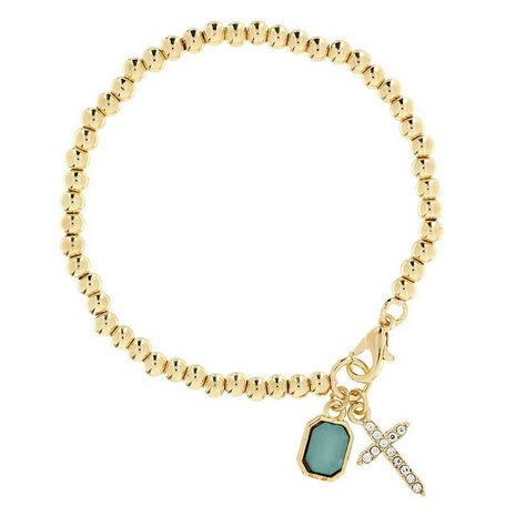 Display Edelsteen armbanden verguld assortie kleuren