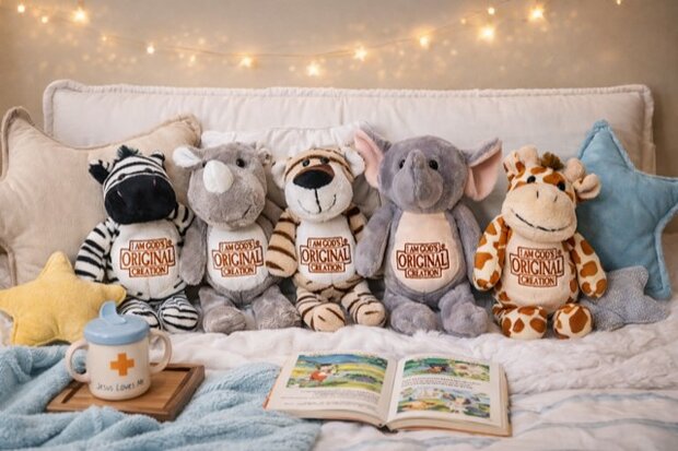 Knuffel zebra God's original creation